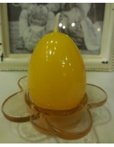 Свеча желтая  "Яйцо на подставке"
